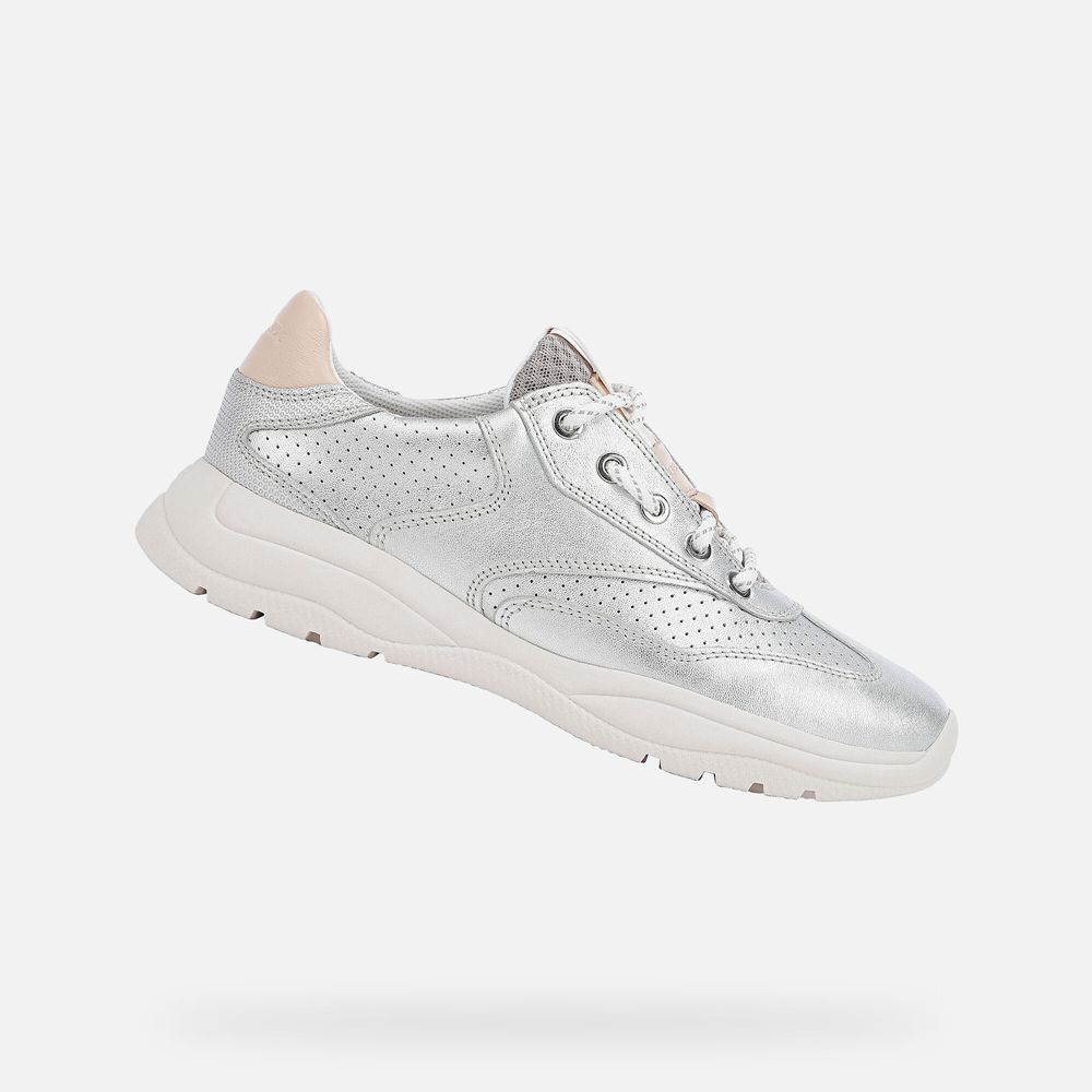 Geox Bayan Spor Ayakkabı Gümüş - Smeraldo - RXO-392714